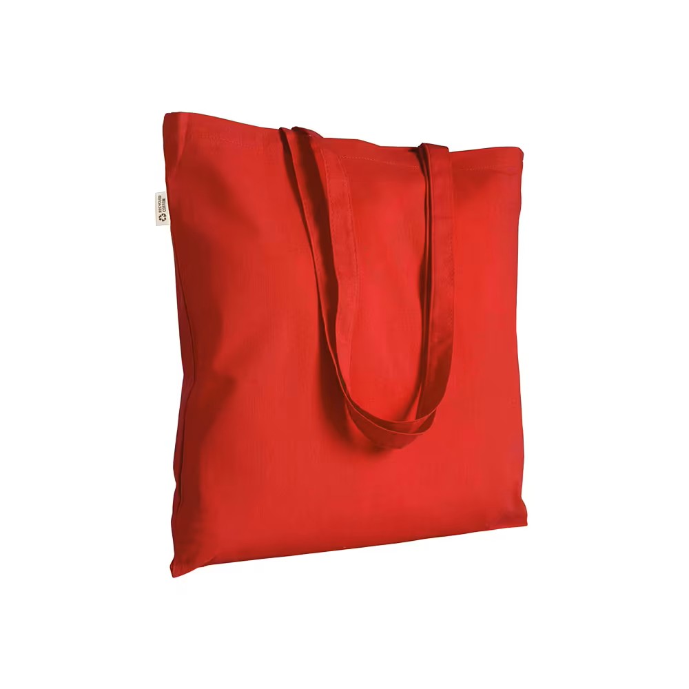 Bolsa shopper lisa de algodón reciclado de 220 g/m2 (38 X 42 CM- MANICI 70