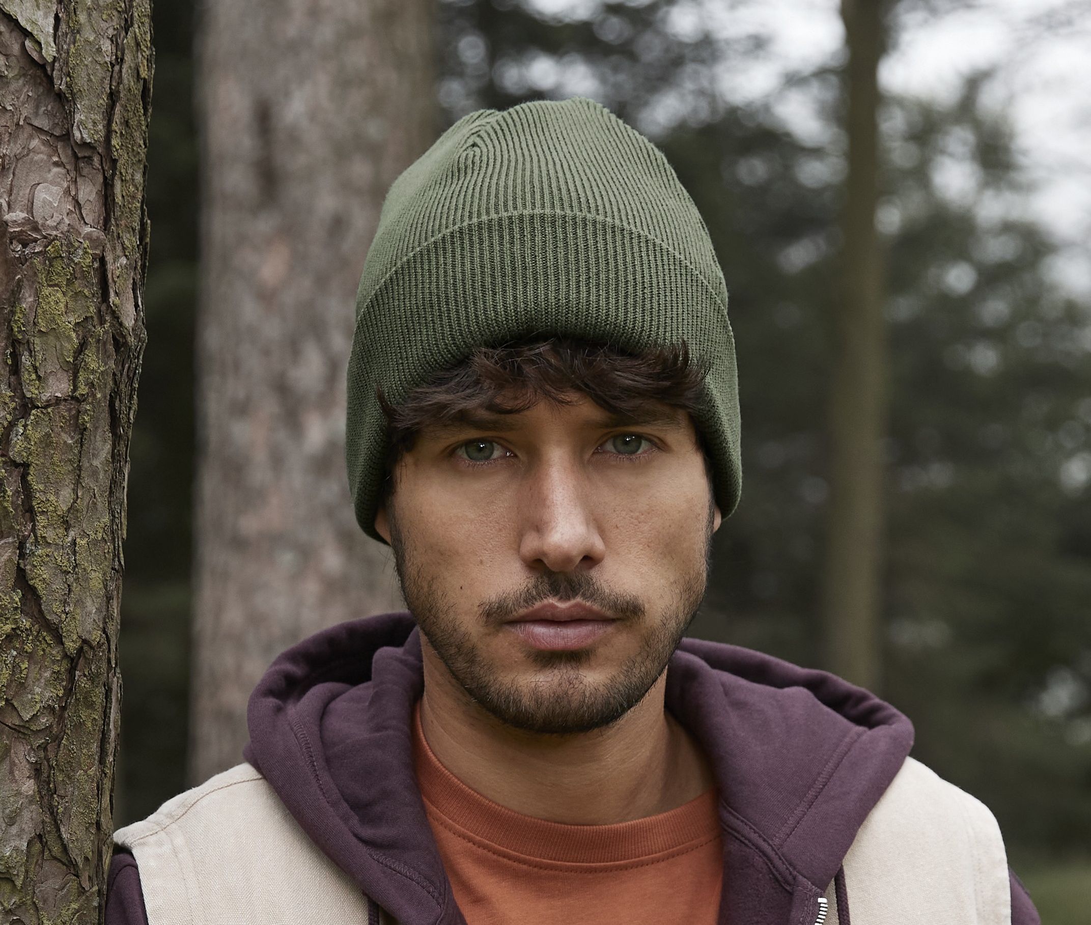 Gorro original con vuelta de algodón orgánico - B830N (163.69)