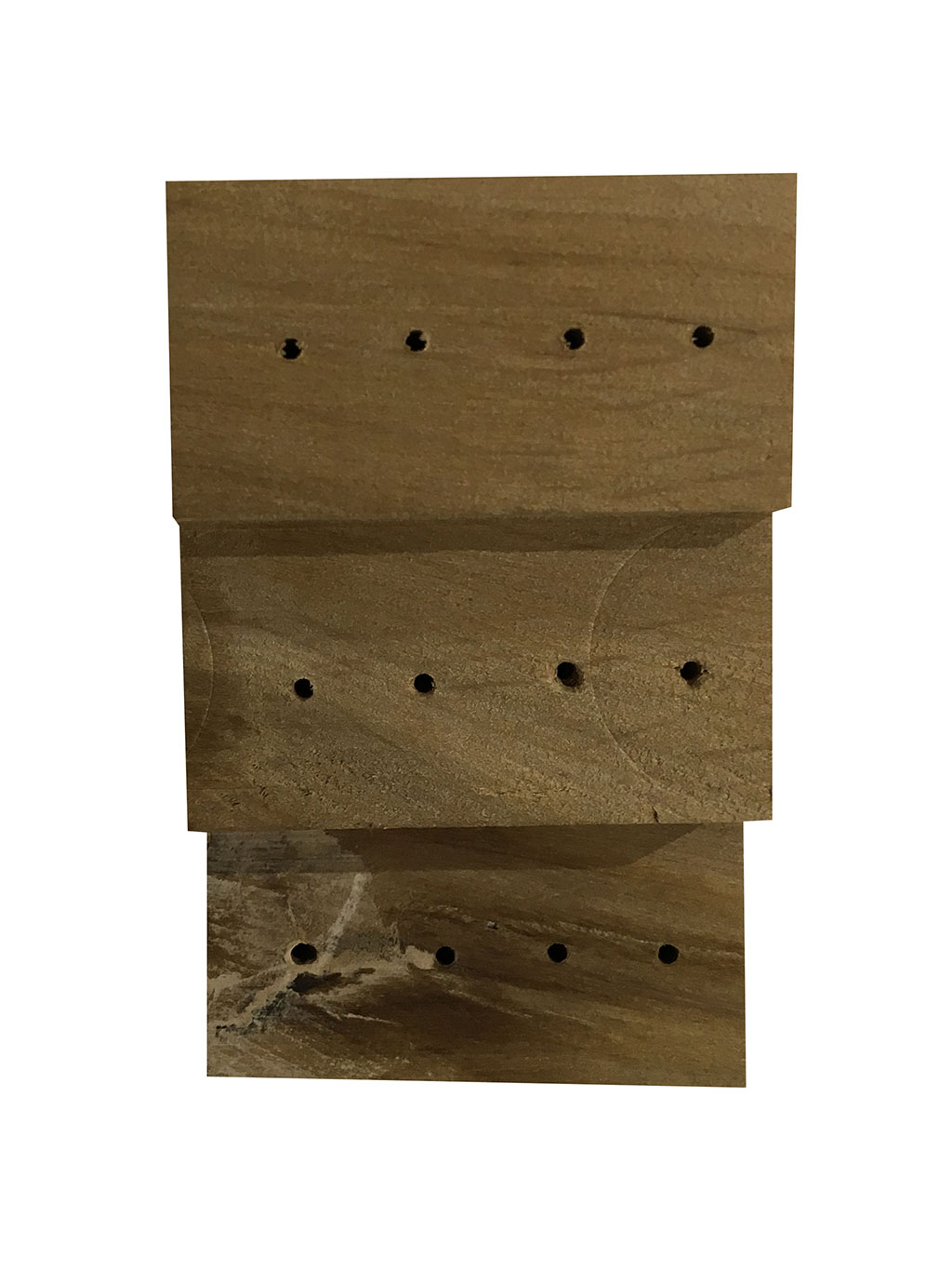 ESCALERA DE MADERA DE 3 NIVELES PARA ETIQUETAS ENTOMOLÓGICAS                                                                                           1