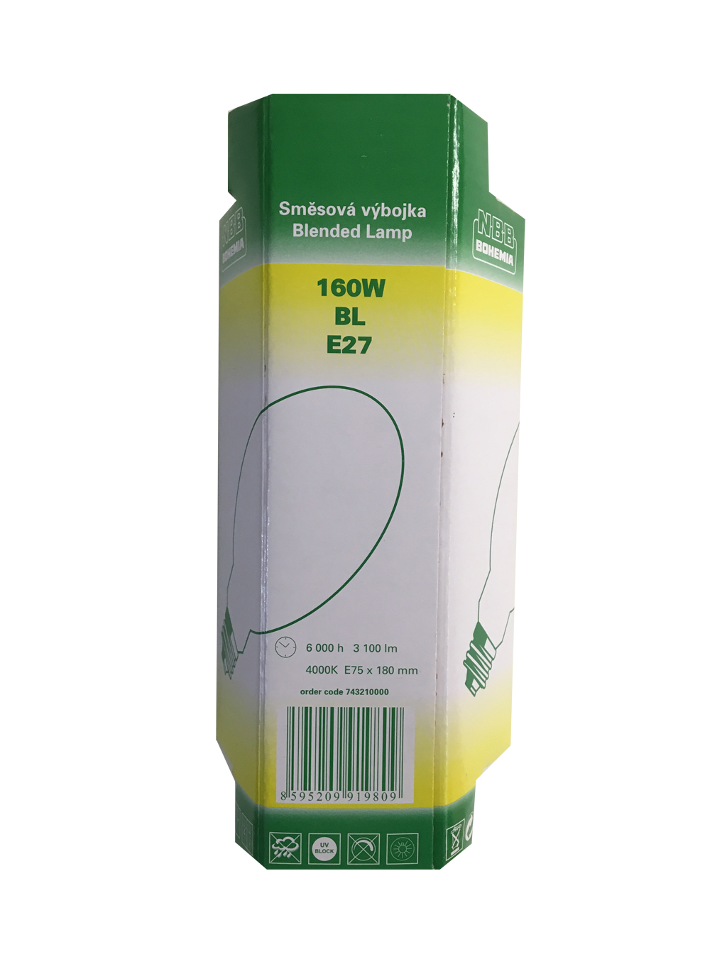 BOMBILLA DE MERCURIO Y TUNGSTENO PARA ATRAER POLILLAS DE NOCHE ML 160 W 1