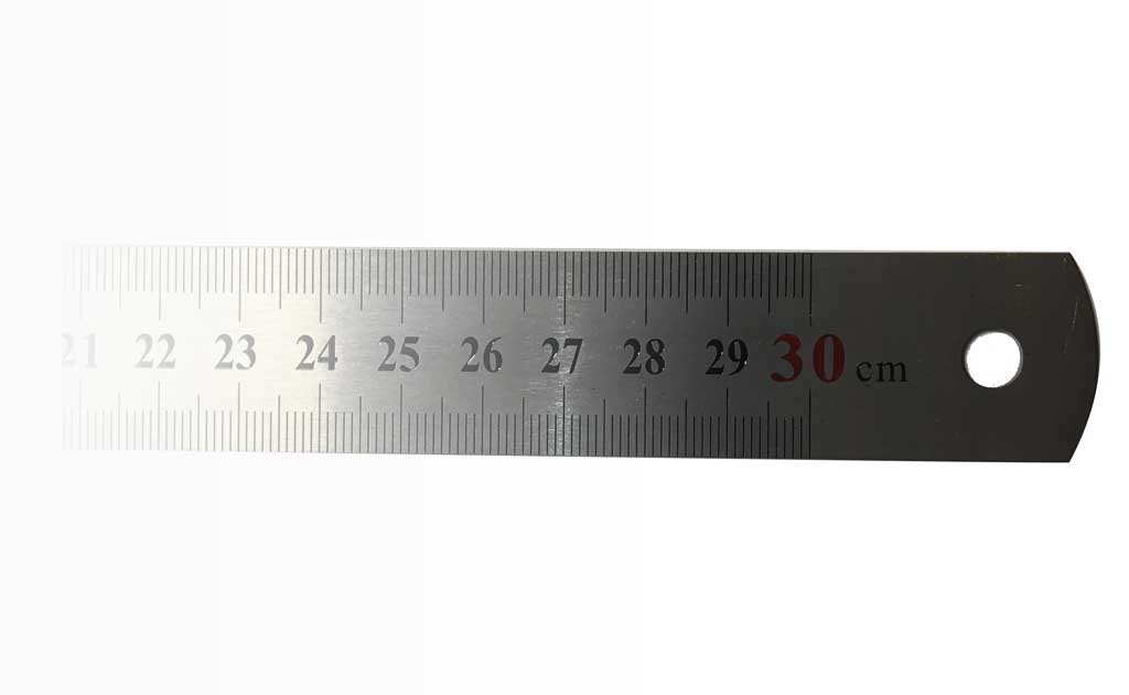 REGLA DE ANILLAMIENTO SIN TOPE DE 30 CM