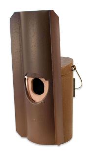 FRONTAL + PROTECTOR METÁLICO CONTRA DEPREDADORES PARA EL NR 4 NIDO PARA MOCHUELO BOREAL