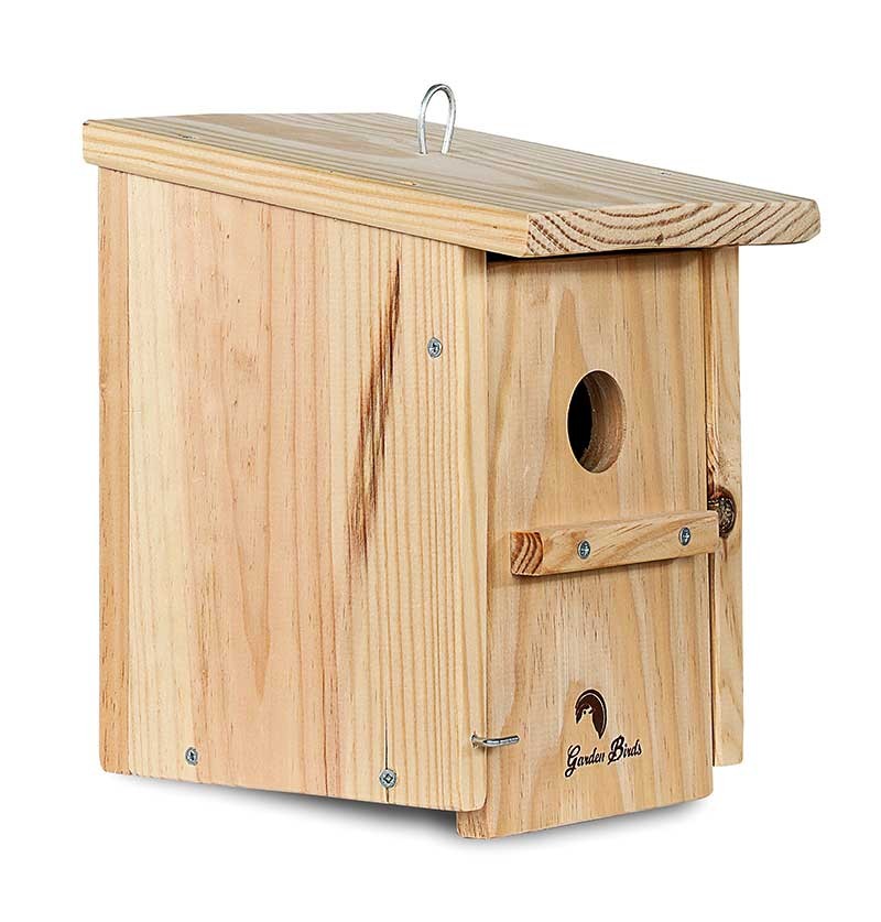 CAJA NIDO DE MADERA PARA PÁJAROS PARA COLGAR 32MM 1