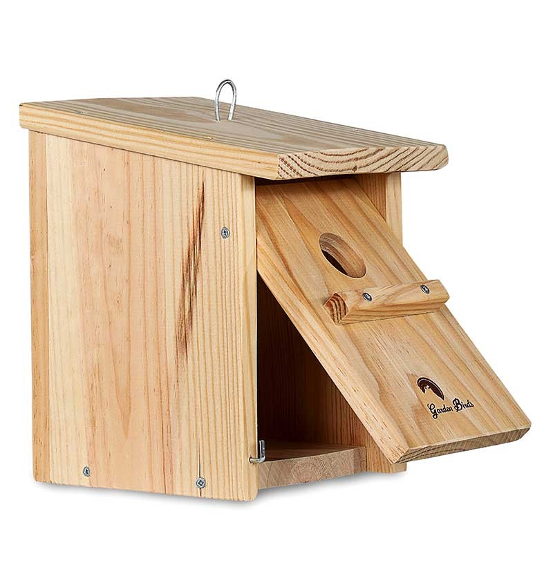 CAJA NIDO DE MADERA PARA PÁJAROS PARA COLGAR 32MM 2