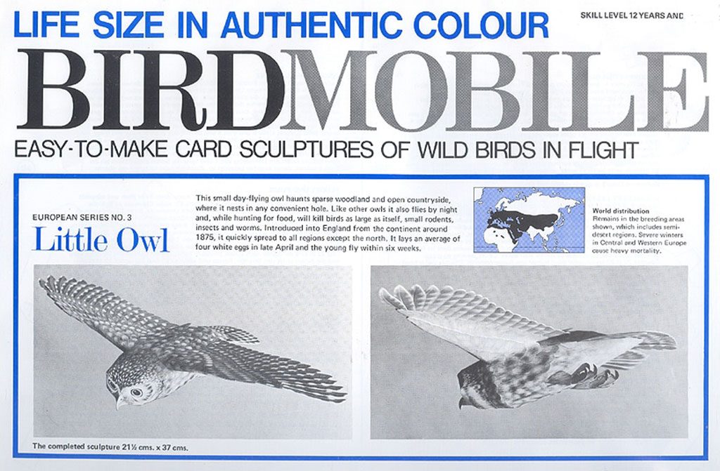 RECORTABLE BIRDMOBILE DE MOCHUELO 1