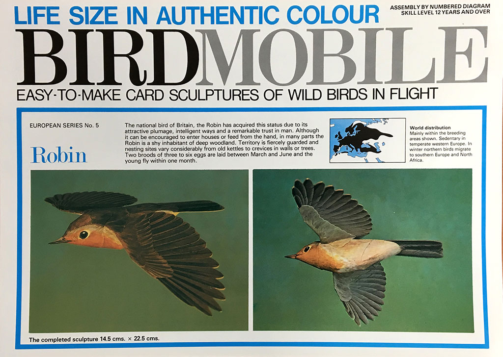 RECORTABLE BIRDMOBILE DE PETIRROJO 1