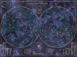 PÓSTER PLANISFERIO LUMINISCENTE 2