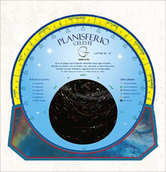PLANISFERIO CELESTE LATITUD 30º - 45º 1