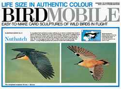 RECORTABLE BIRDMOBILE DE TREPADOR AZUL 1