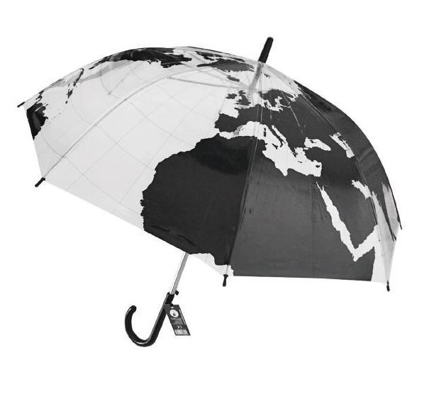 PARAGUAS TRANSPARENTE MAPAMUNDI