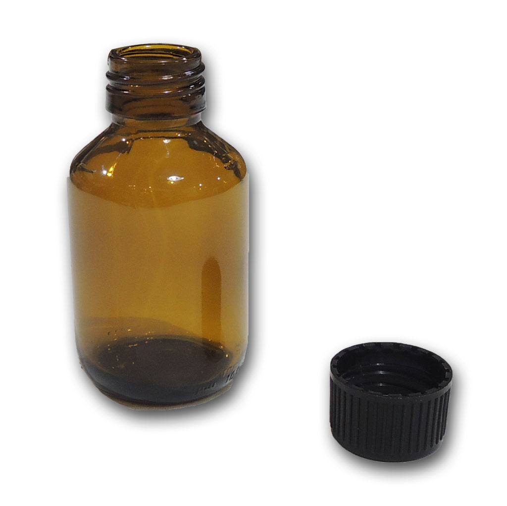FRASCO DE VIDRIO TOPACIO PARA PRODUCTOS QUÍMICOS 125 ml  1
