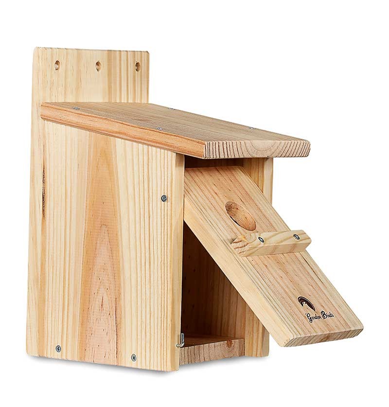 CAJA NIDO DE MADERA PARA PÁJAROS PAREADA 32MM 2