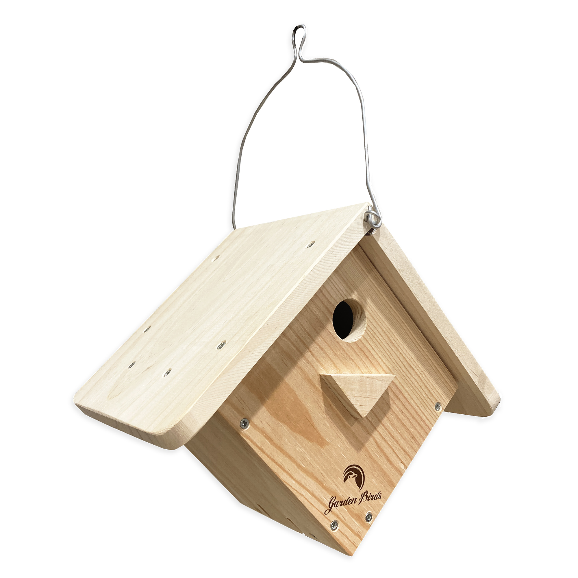 CAJA NIDO DE MADERA PARA PÁJAROS MODELO ROMBO 3