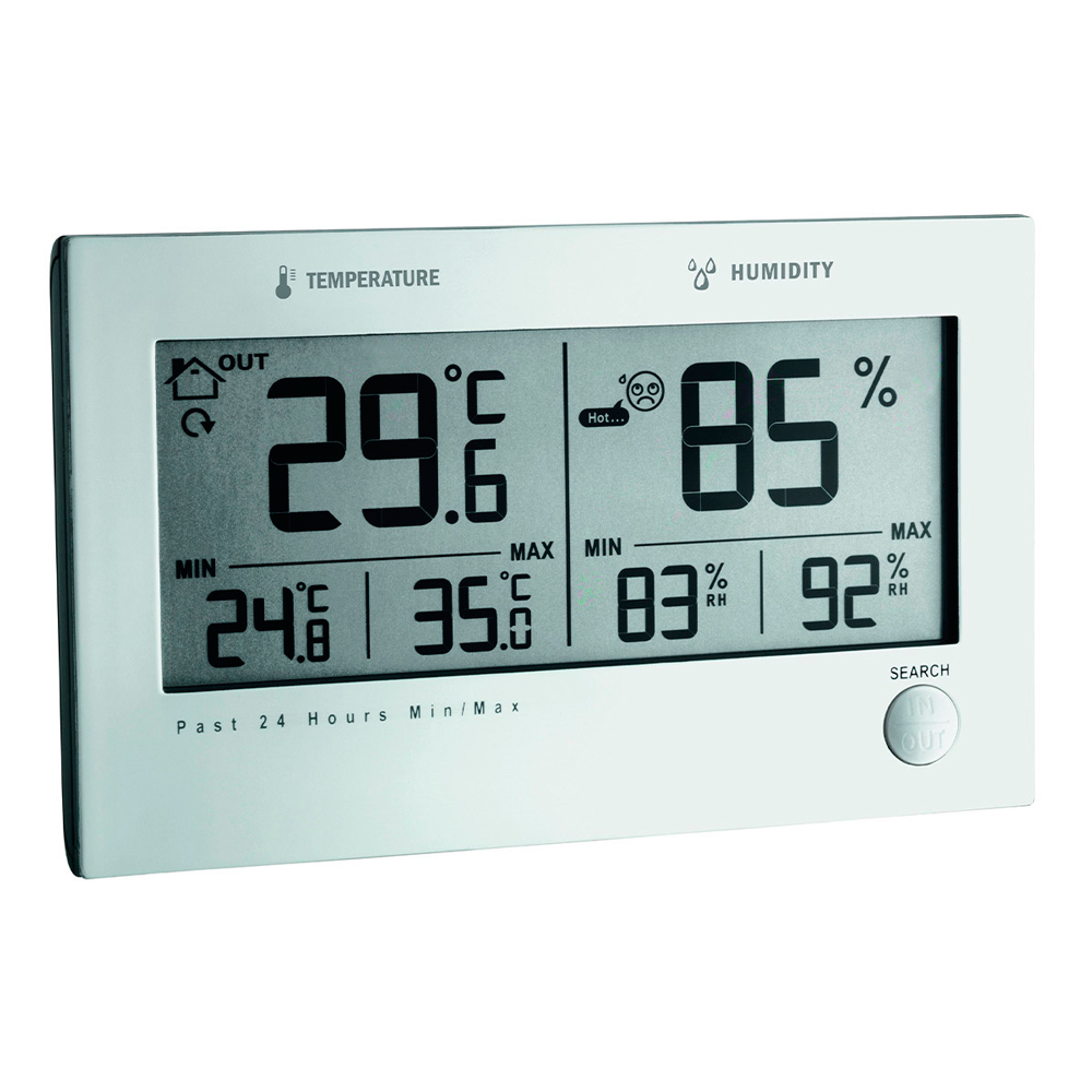TERMOHIGRÓMETRO DIGITAL PARA INTERIOR CON SENSOR REMOTO EXTERIOR