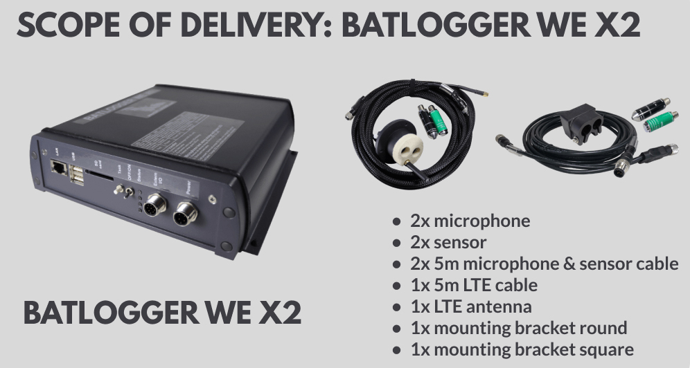 GRABADORA DE ULTRASONIDOS DE MURCIÉLAGOS ELEKON BATLOGGER WE X2 CON 2 MICRÓFONOS 2