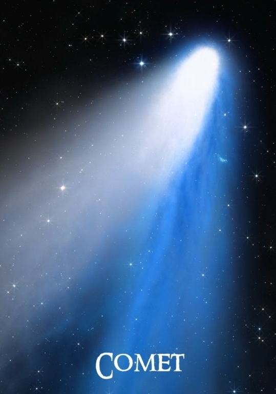 MAPCARDS POSTAL 3D - HALE-BOPP COMET