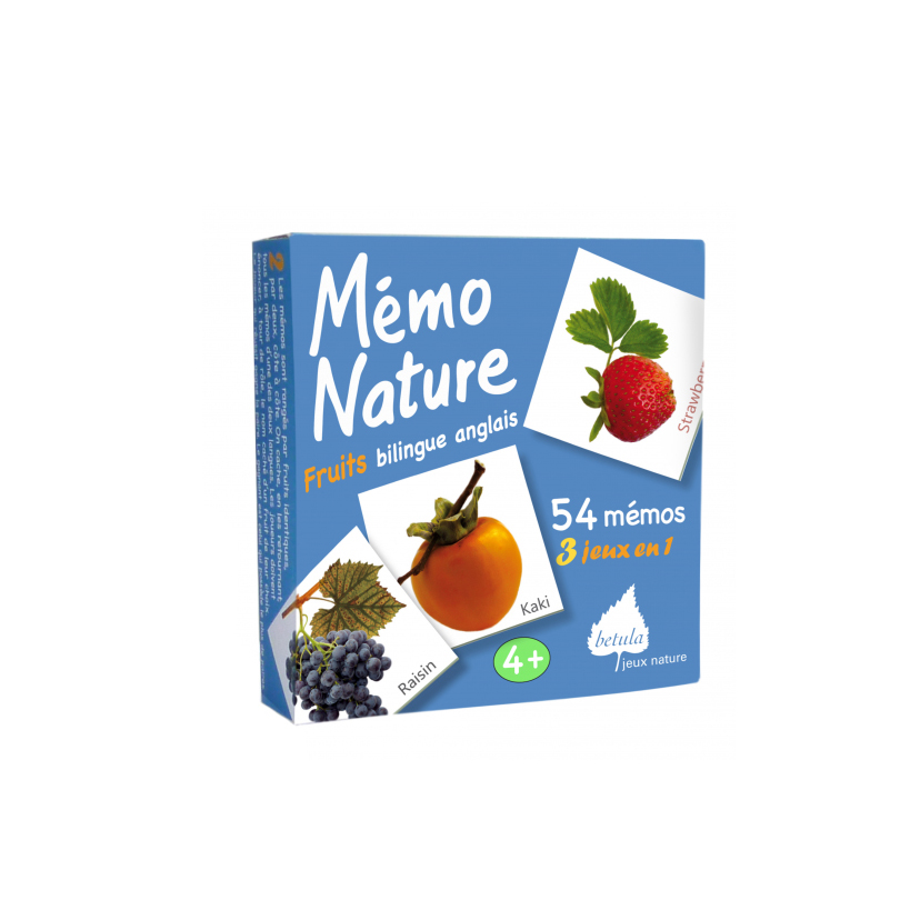JOC MÉMO NATURE. FRUITS BILINGUE ANGLAIS 1