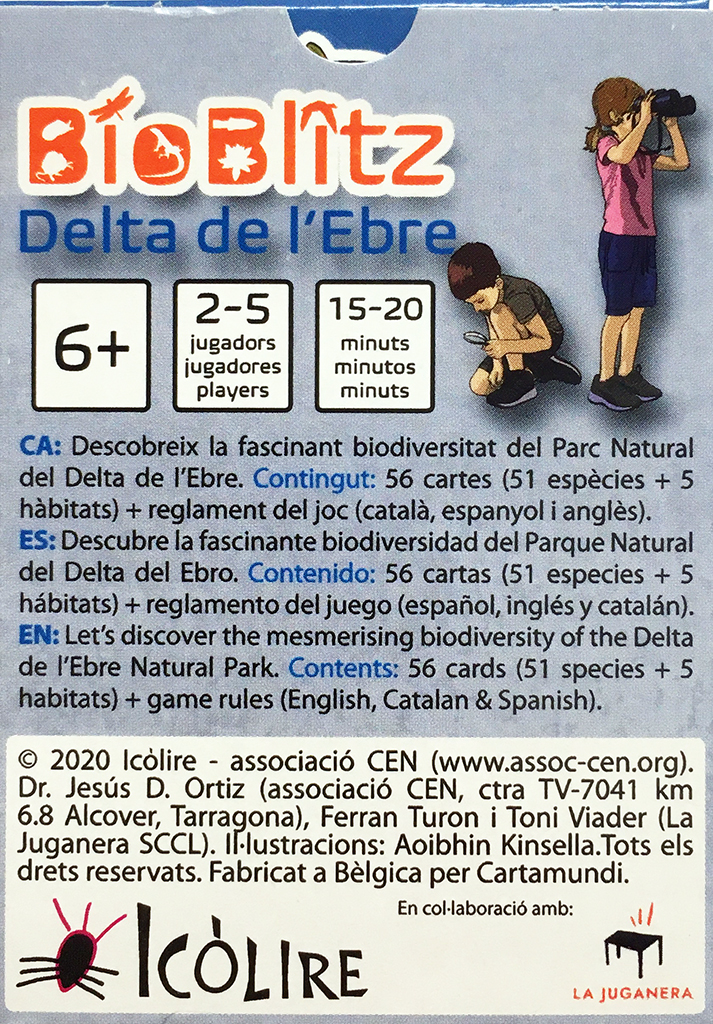 BIOBLITZ DELTA DE L'EBRE. JOC DE CARTES 2