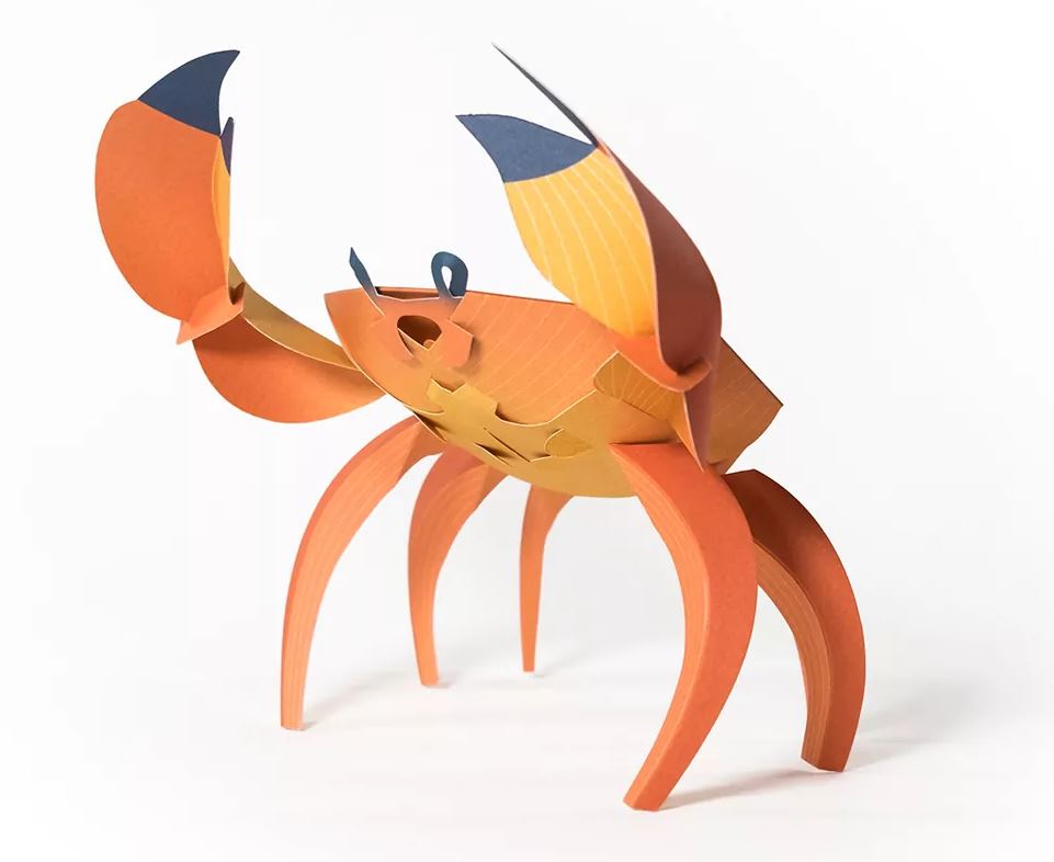 PLEGOPAPER- FIGURA RECORTABLE CANCRIDAE (CANGREJO - CRANC) 2