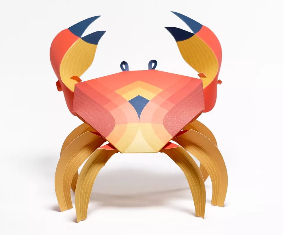 PLEGOPAPER- FIGURA RECORTABLE CANCRIDAE (CANGREJO - CRANC) 3