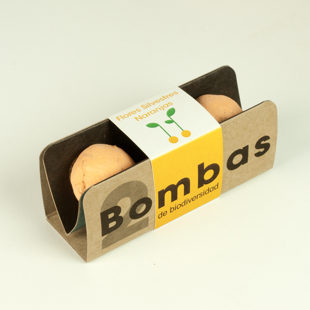 FLORES SILVESTRES NARANJAS - BOMBAS DE BIODIVERSIDAD CON SEMILLAS