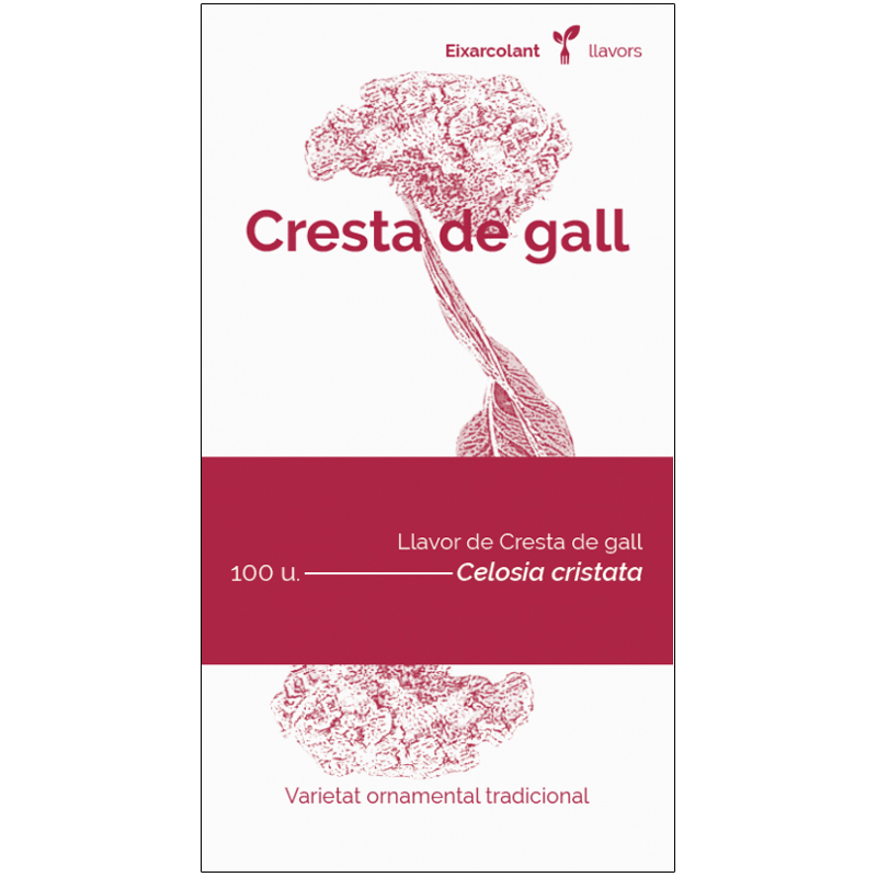 COL·LECTIU EIXARCOLANT. CRESTA DE GALL (CELOSIA CRISTATA). LLAVORS DE VARIETATS AGRÍCOLES TRADICIONALS 1