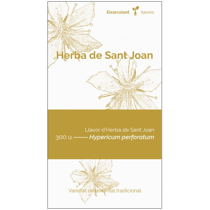 COL·LECTIU EIXARCOLANT. HERBA DE SANT JOAN (HYPERICUM PERFORATUM). LLAVORS DE VARIETATS AGRÍCOLES TRADICIONALS 1