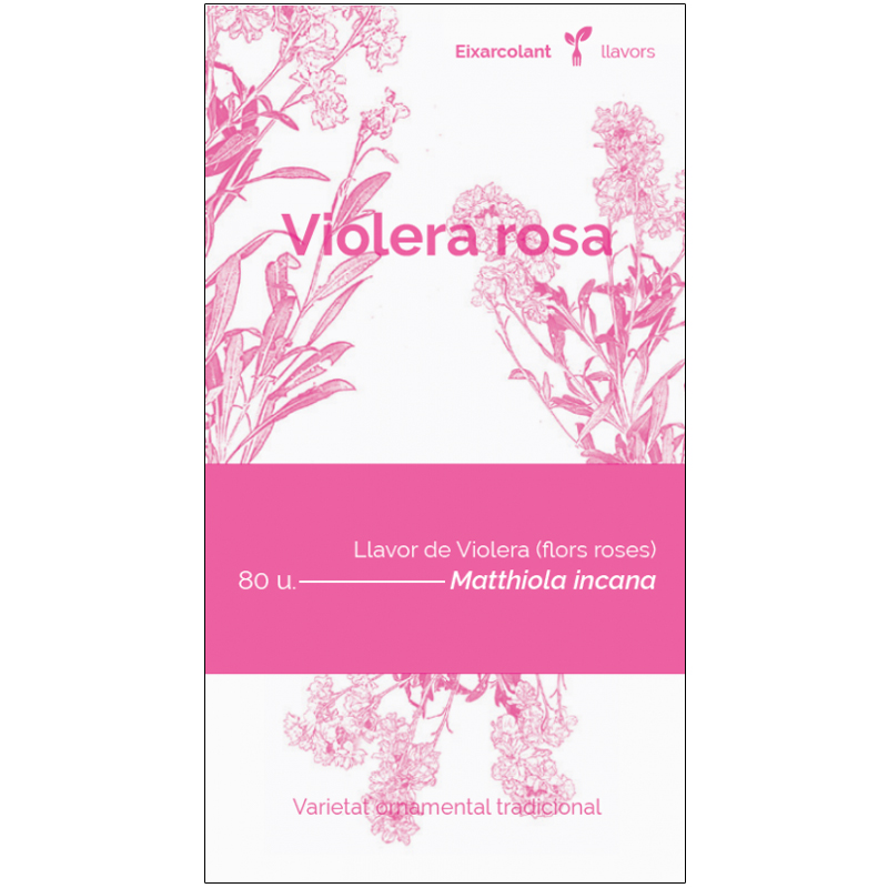 COL·LECTIU EIXARCOLANT. VIOLERA ROSA (MATTHIOLA INCANA). LLAVORS DE VARIETATS AGRÍCOLES TRADICIONALS 1