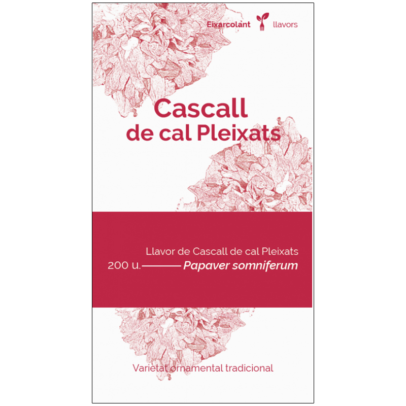 COL·LECTIU EIXARCOLANT. CASCALL DE CASA MARXANTA (PAPAVER SOMNIFERUM). LLAVORS DE VARIETATS AGRÍCOLES TRADICIONALS 1