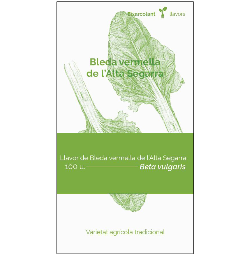 COL·LECTIU EIXARCOLANT. BLEDA VERMELLA DE L\'ALTA SEGARRA (BETA VULGARIS). LLAVORS DE VARIETATS AGRÍCOLES TRADICIONALS 1