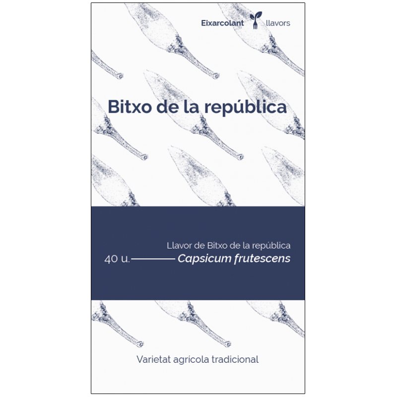 COL·LECTIU EIXARCOLANT. BITXO DE LA REPÚBLICA (CAPSICUM FRUTESCENS). LLAVORS DE VARIETATS AGRÍCOLES TRADICIONALS 1