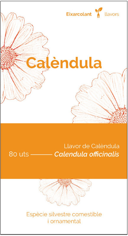 COL·LECTIU EIXARCOLANT. CALÈNDULA (CALENDULA OFFICINALIS). LLAVORS DE VARIETATS AGRÍCOLES TRADICIONALS 1