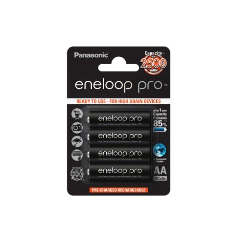 BATERIAS RECARGABLES ENELOOP PRO DE NIMH TIPO AA DE 2500 MAH (BLÍSTER DE 4 UDS.) 1