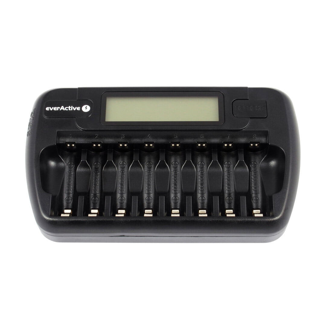 CARGADOR EVERACTIVE NC800 PARA 8 BATERÍAS AA O AAA TIPO Ni-MH O Ni-CD
 2