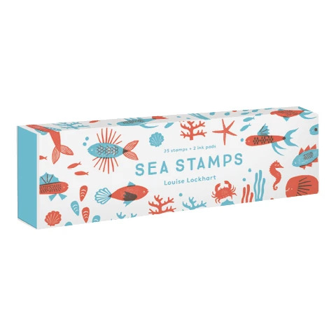 SEA STAMPS. SELLOS PARA ESTAMPACIÓN DE ANIMALES MARINOS. 25 SELLOS Y DOS ALMOHADILLAS 1