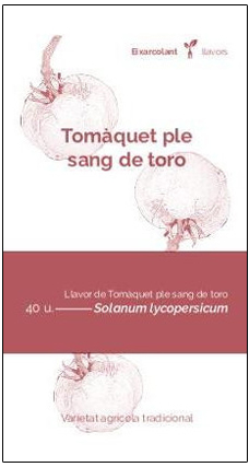 COL·LECTIU EIXARCOLANT. TOMÀQUET PLE SANG DE TORO (SOLANUM LYCOPERSICUM). LLAVORS DE VARIETATS AGRÍCOLES TRADICIONALS 1