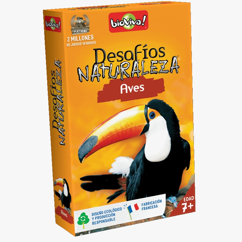 JUEGO DE CARTAS BIOVIVA, AVES. DESAFÍOS NATURALEZA 1