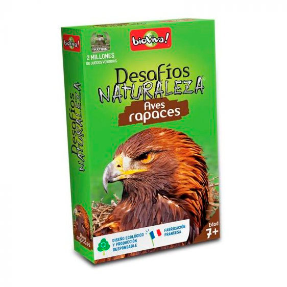 JUEGO DE CARTAS BIOVIVA, AVES RAPACES. DESAFÍOS NATURALEZA 1
