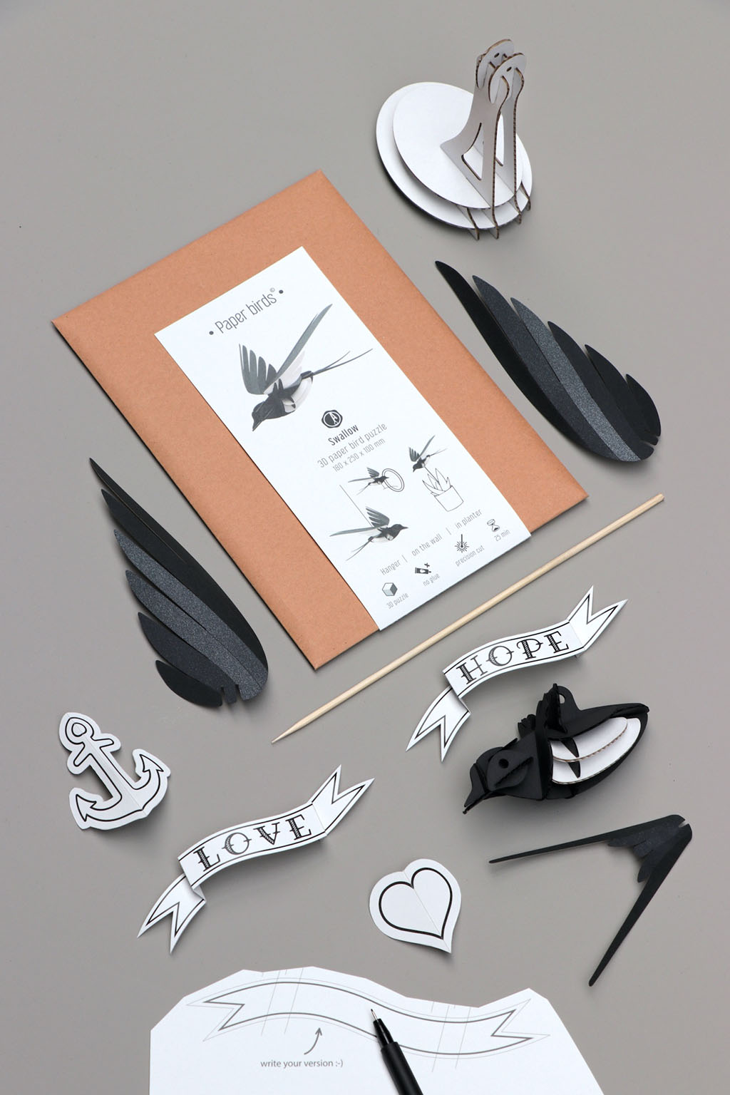 ROMPECABEZAS 3D BIRDS - SWALLOW 2