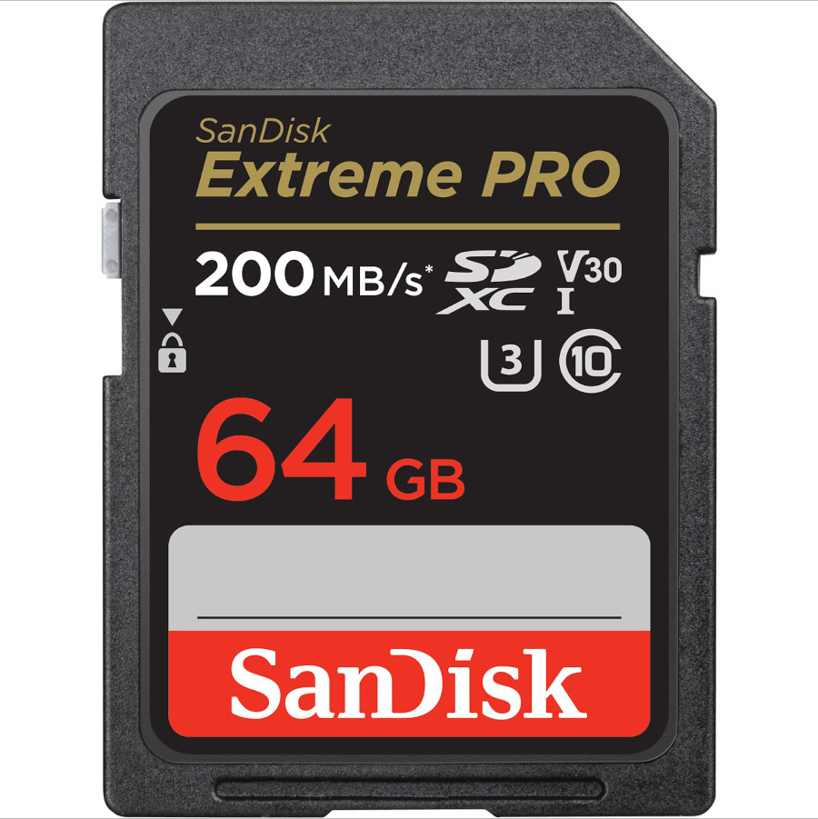 TARJETA DE MEMORIA SD 64 GB (SANDISK SDXC EXTREME PRO 64GB 200 MB/S)