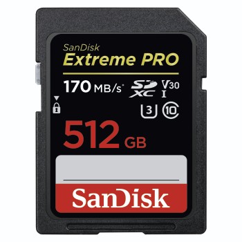 TARJETA DE MEMORIA SD 512 GB (Sandisk SDXC Extreme Pro 512GB 170MB/s) 1