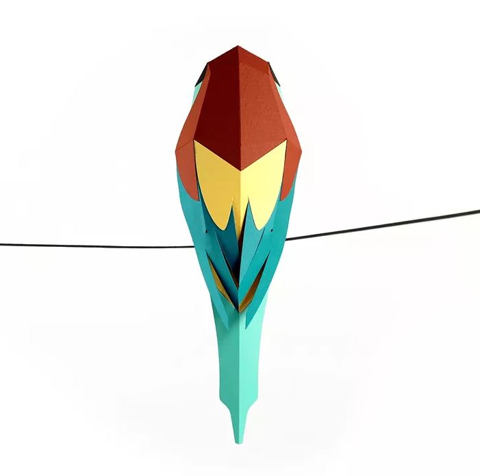 PLEGOPAPER- FIGURA RECORTABLE DE ABEJARUCO EUROPEO (ABELLEROL) 2