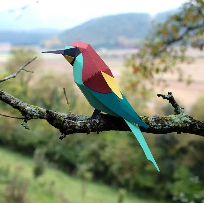 PLEGOPAPER- FIGURA RECORTABLE DE ABEJARUCO EUROPEO (ABELLEROL) 3