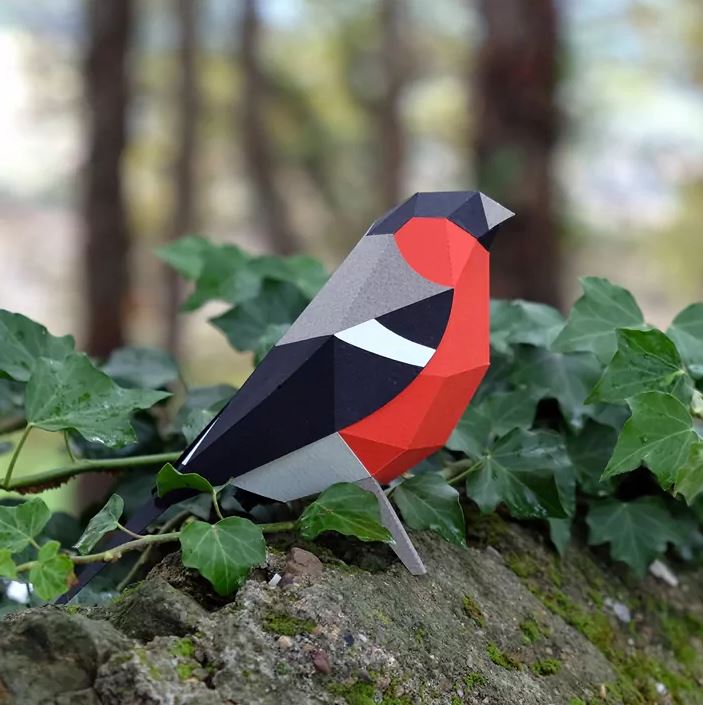 PLEGOPAPER- FIGURA RECORTABLE DE CAMACHUELO COMÚN (PINSÀ BORRONER) 3
