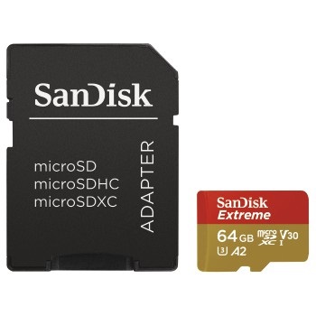 TARJETA DE MEMORIA MicroSD 64 GB (Sandisk microSDHC Extreme 64 GB 170MB/s) 1