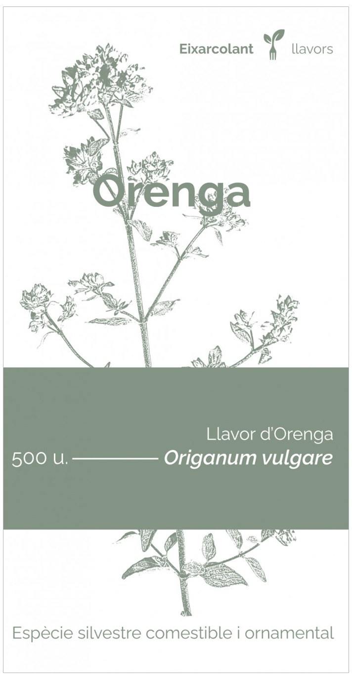 COL·LECTIU EIXARCOLANT. ORENGA (ORIGANUM VULGARE). LLAVORS DE VARIETATS AGRÍCOLES TRADICIONALS 1