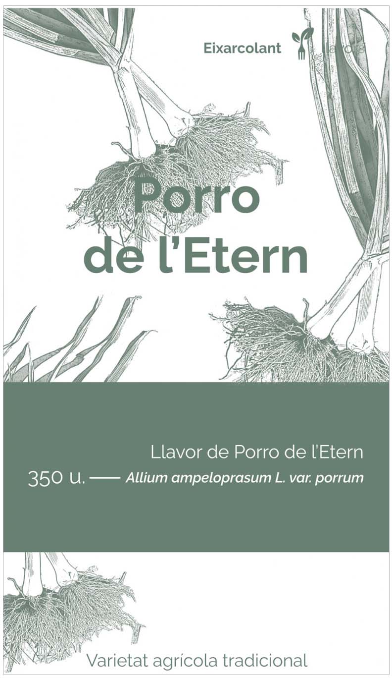 COL·LECTIU EIXARCOLANT. PORRO DE L\'ETERN (ALLIUM AMPELOPRASUM). LLAVORS DE VARIETATS AGRÍCOLES TRADICIONALS 1
