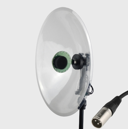 MICRÓFONO CON PARÁBOLA HI-SOUND STEREO DODOTRONIC AOM 4X CON CONEXIÓN XLR 1