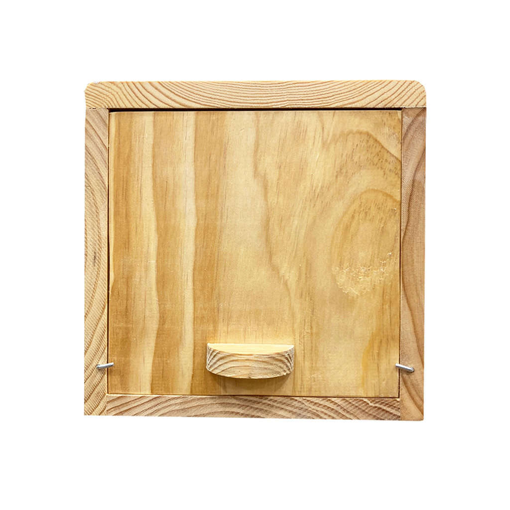 CAJA NIDO HORIZONTAL PARA MOCHUELO CON APERTURA TRASERA 2