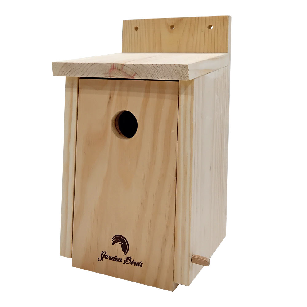 CAJA NIDO DE MADERA RESIDUO 0 PARA PÁJAROS PARA CLAVAR 1